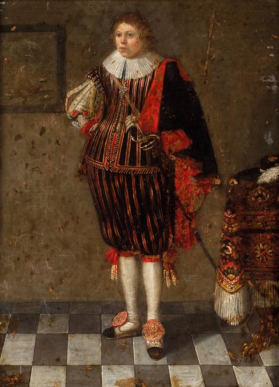 Retrato de um jovem com uma espada de Peter Danckerts de Rij